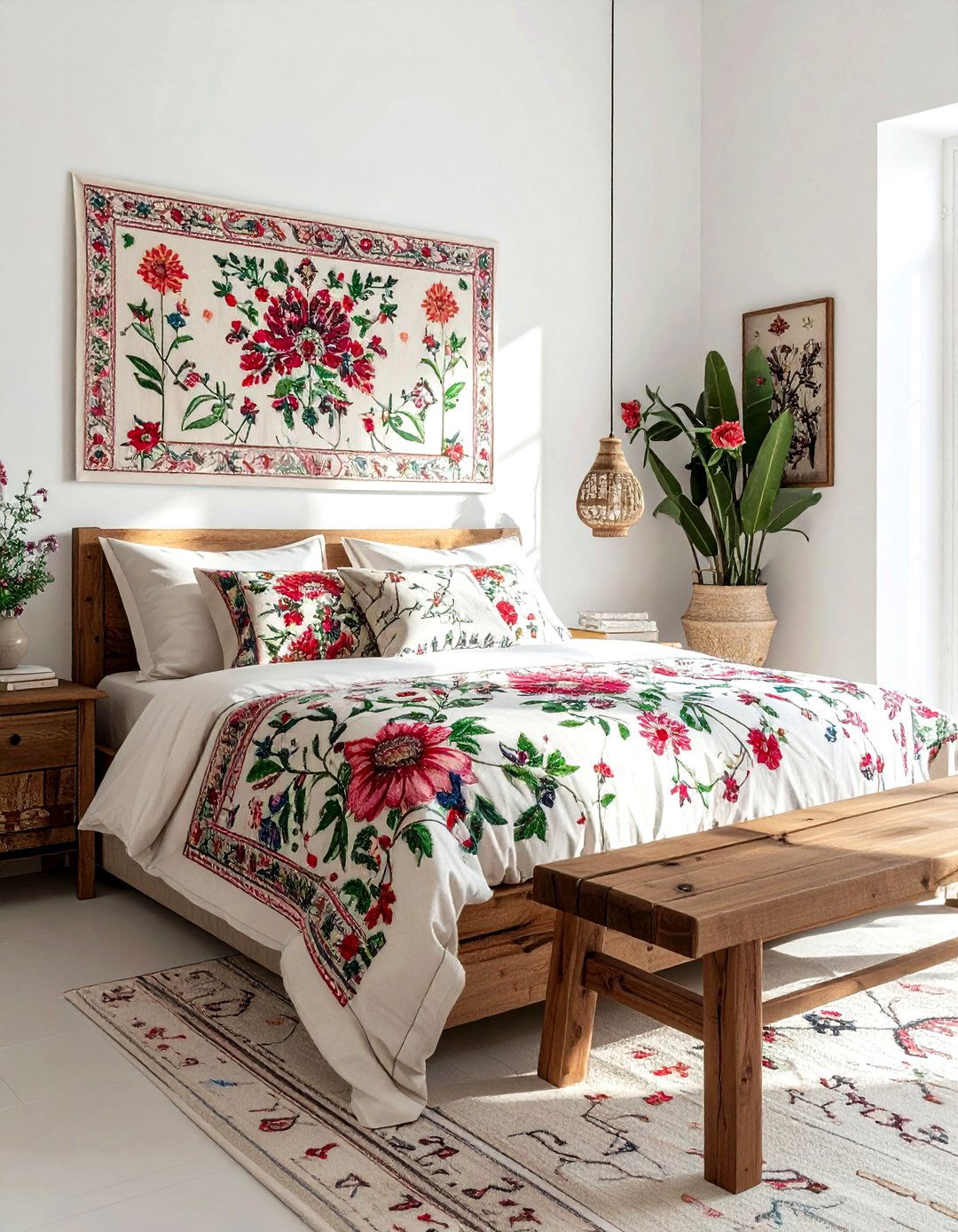 Central Asian Suzani Textiles - 30 world traveler decor ideas