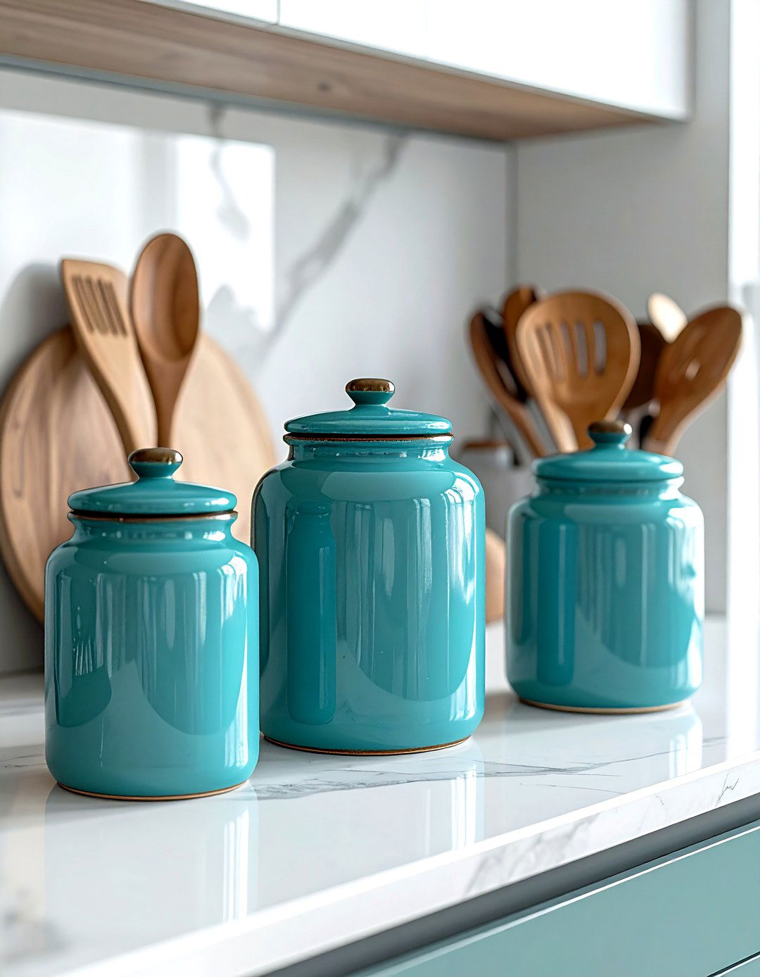 Ceramic Canister Set - 30 utensil storage kitchen ideas