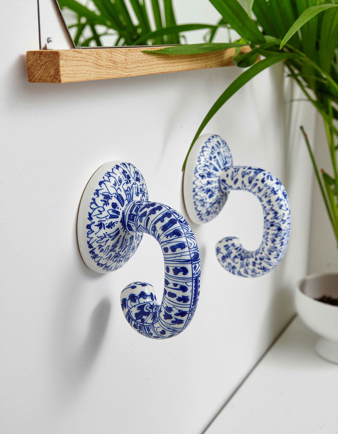 Ceramic Decorative Hook - 30 bathroom towel hook ideas