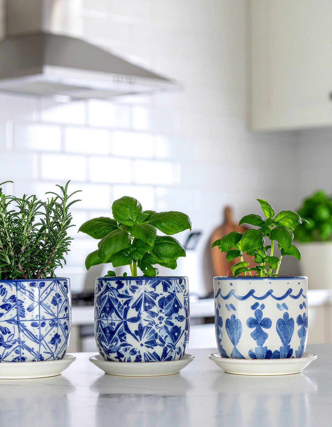 Ceramic Herb Pots - 30 kitchen herb garden ideas