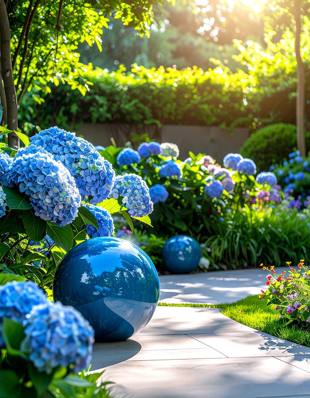 Ceramic Orb Garden Art - 30 orb decor ideas
