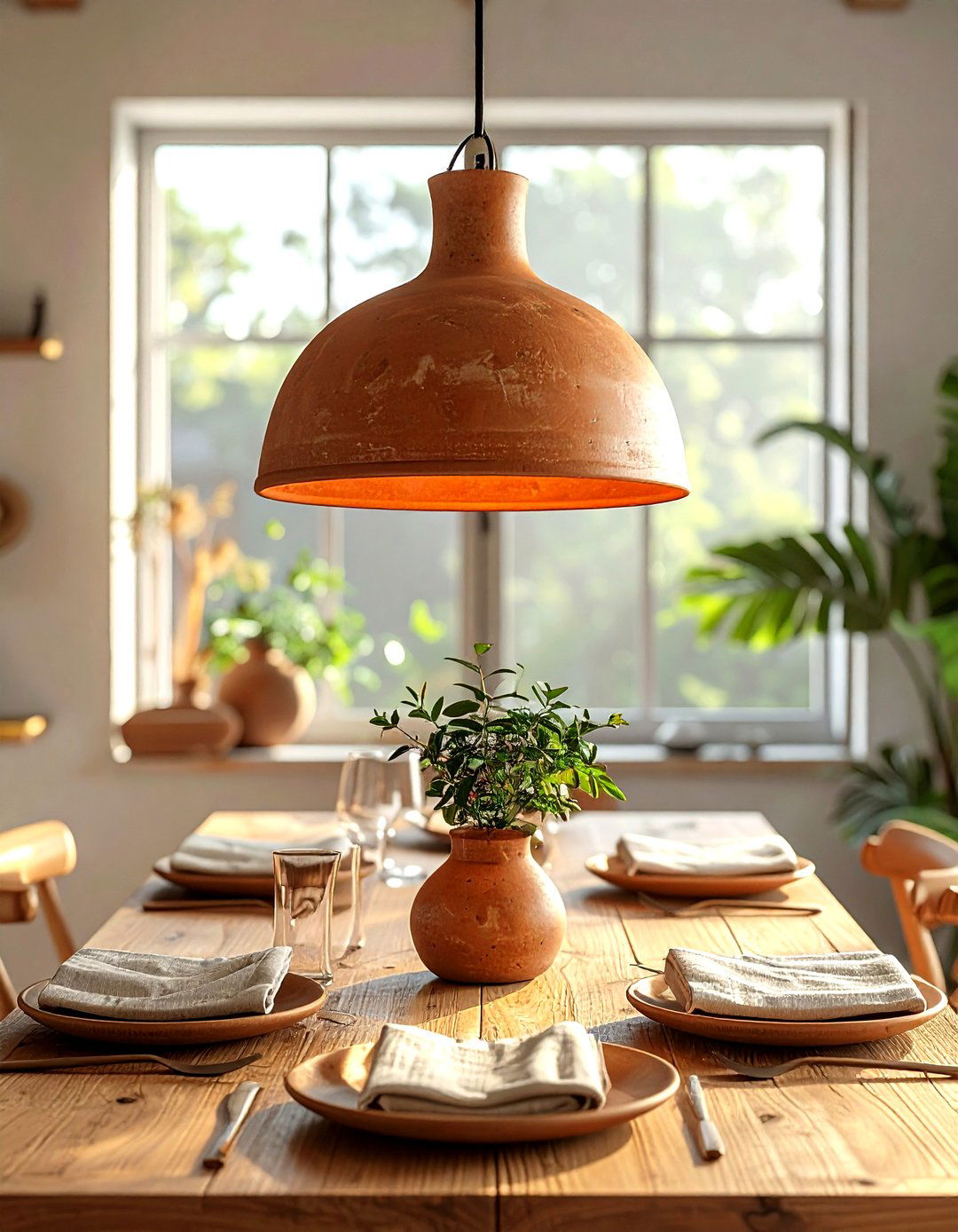 Ceramic Pendant Light - 30 dining room pendant lighting ideas