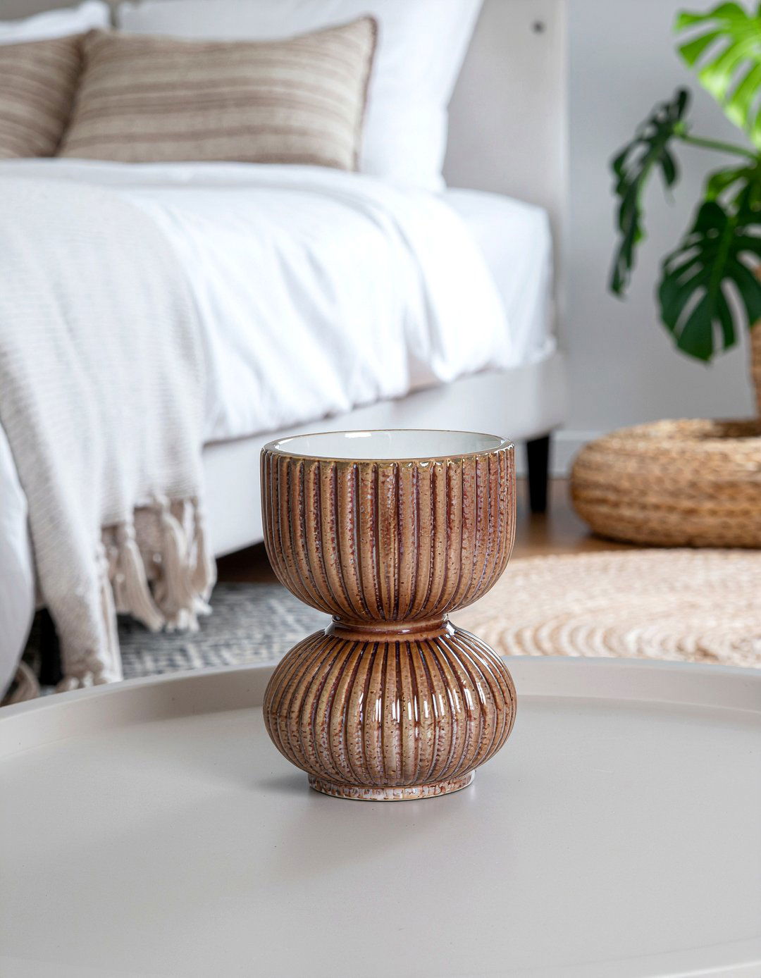 Ceramic Pillar Base - 30 bedroom candle holders