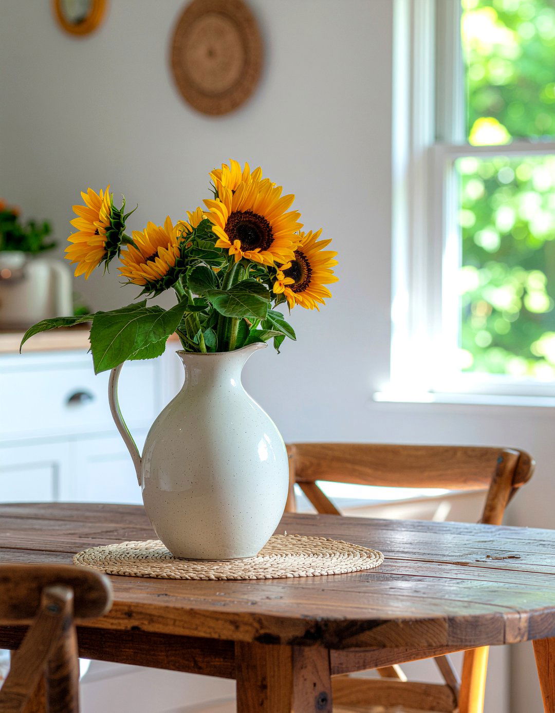 Ceramic Pitcher - 30 dining room centerpiece ideas