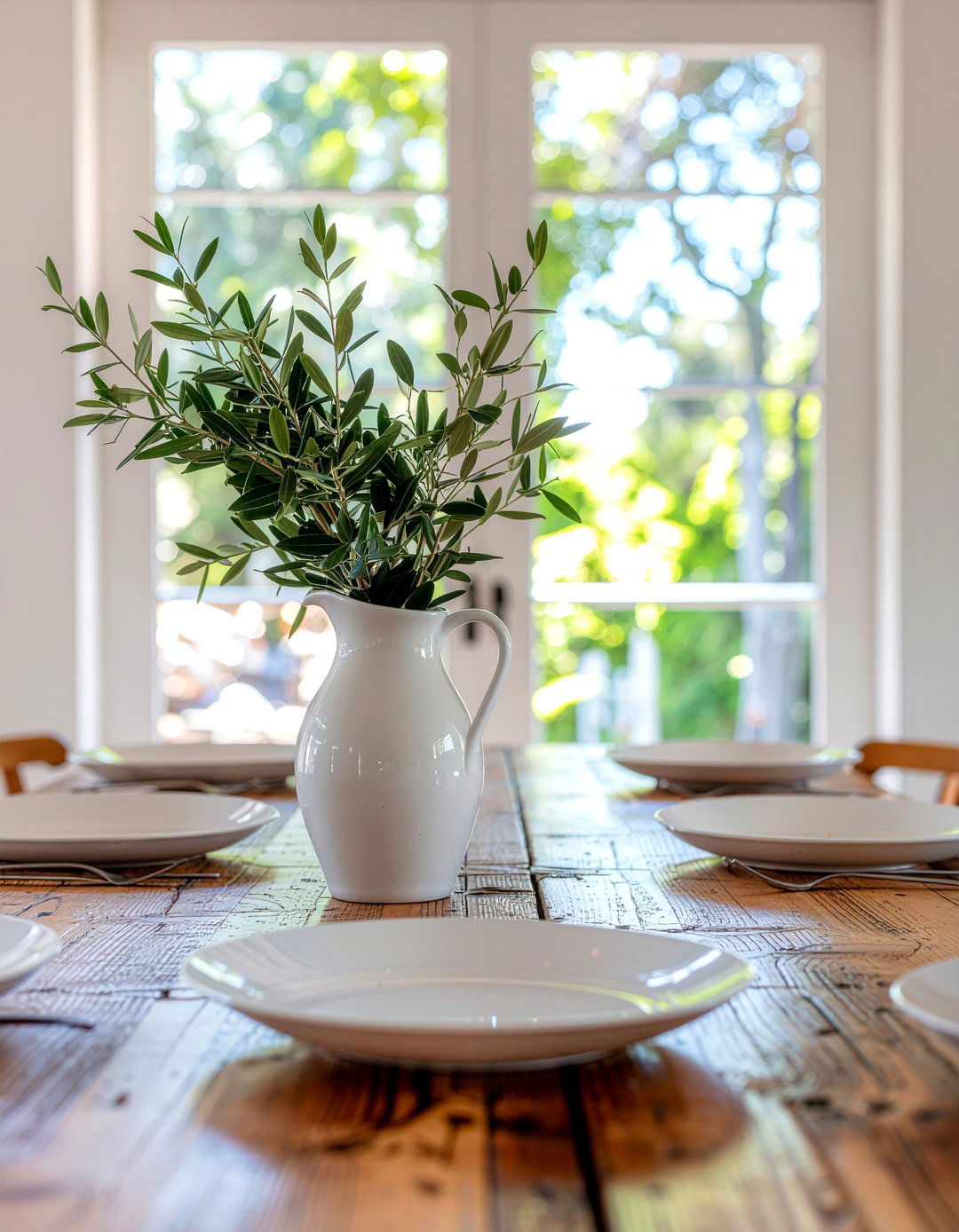 Ceramic Pitcher - 30 low centerpiece dining ideas