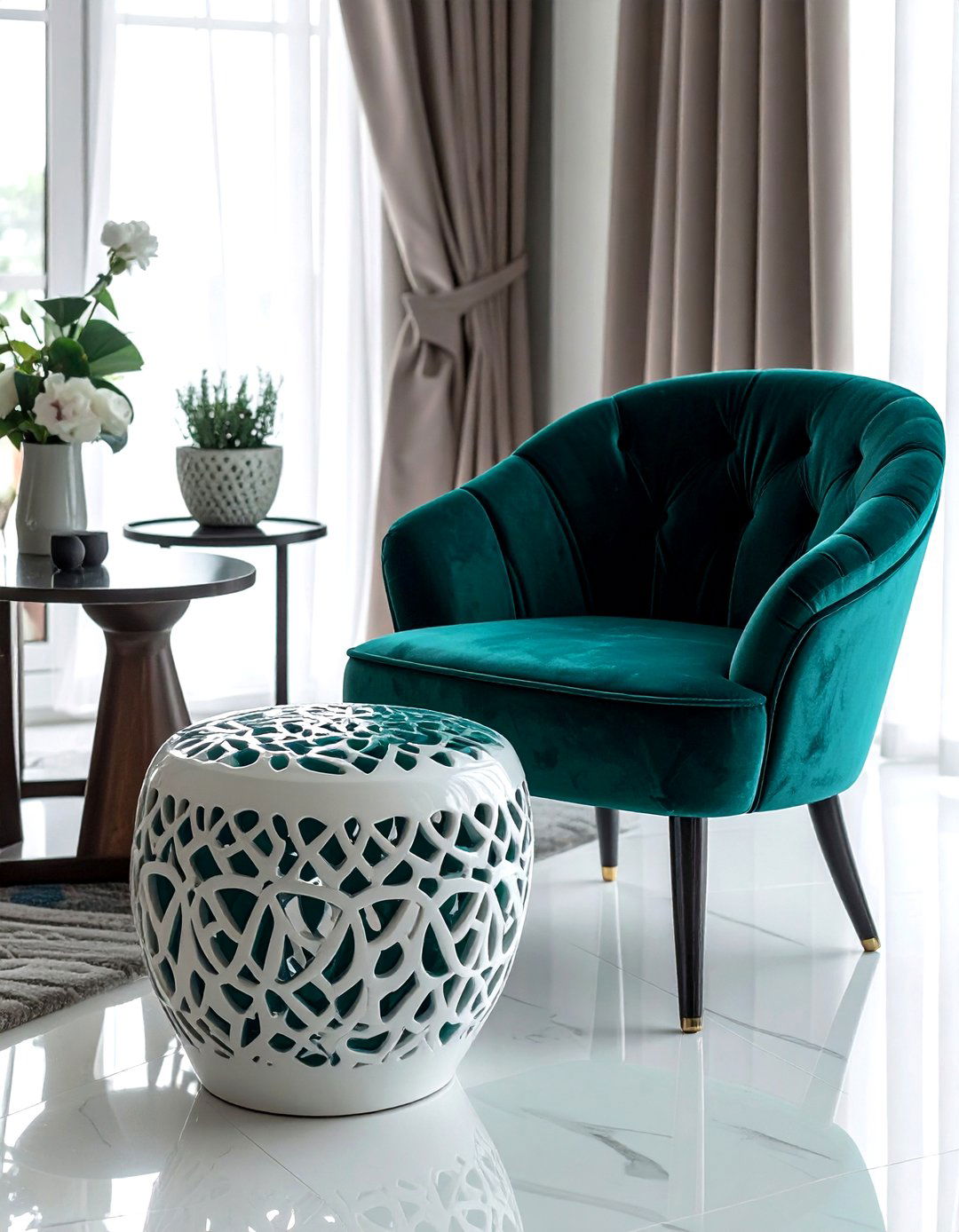 Ceramic Stool - 30 ceramic decor ideas