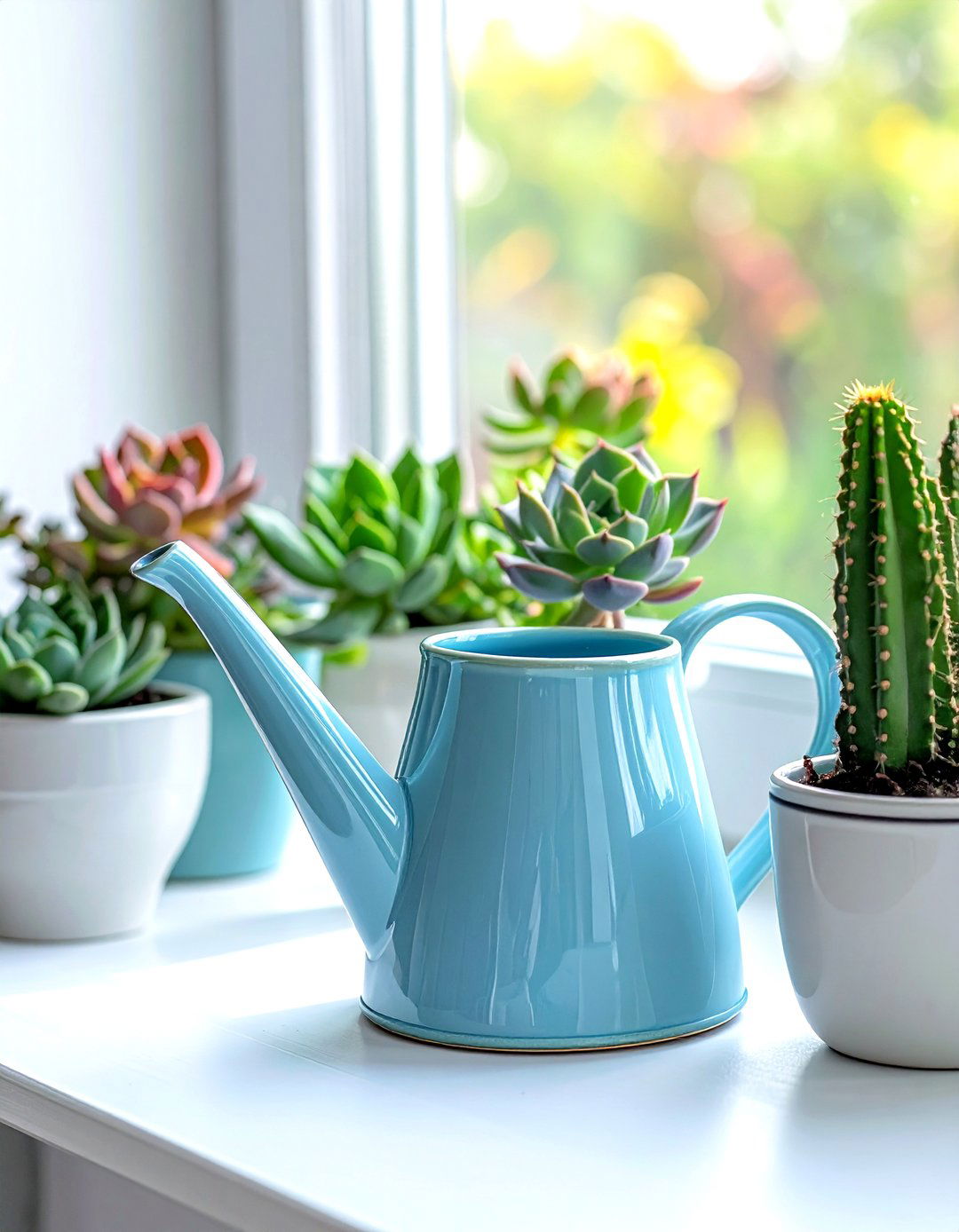 Ceramic Watering Can - 30 ceramic decor ideas