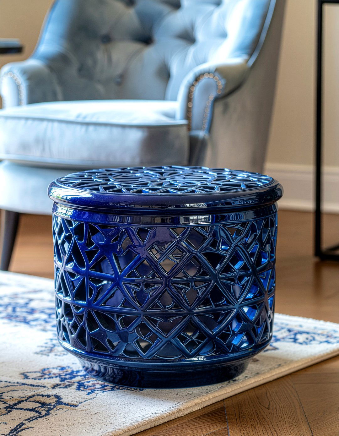 Ceramic garden stool - 30 living room Asian furniture ideas