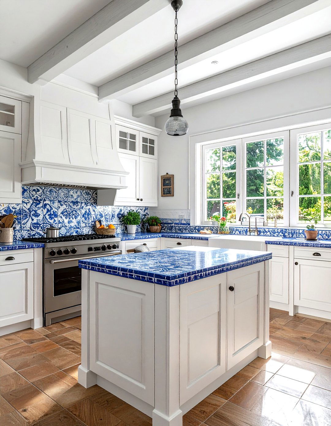 Ceramic tile countertop - 30 kitchen countertop ideas