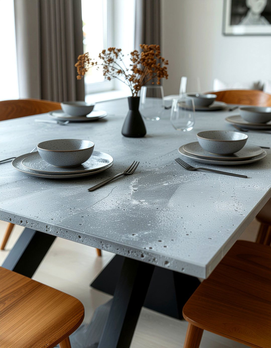 Ceramic top dining table - 30 durable dining room ideas