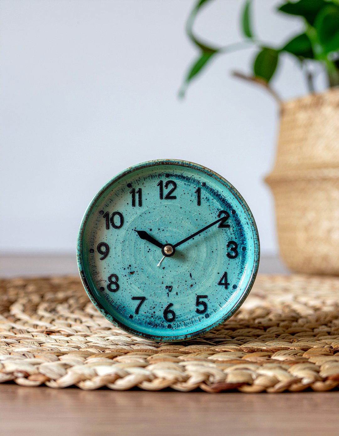 Ceramic wall clock - 30 living room clock ideas