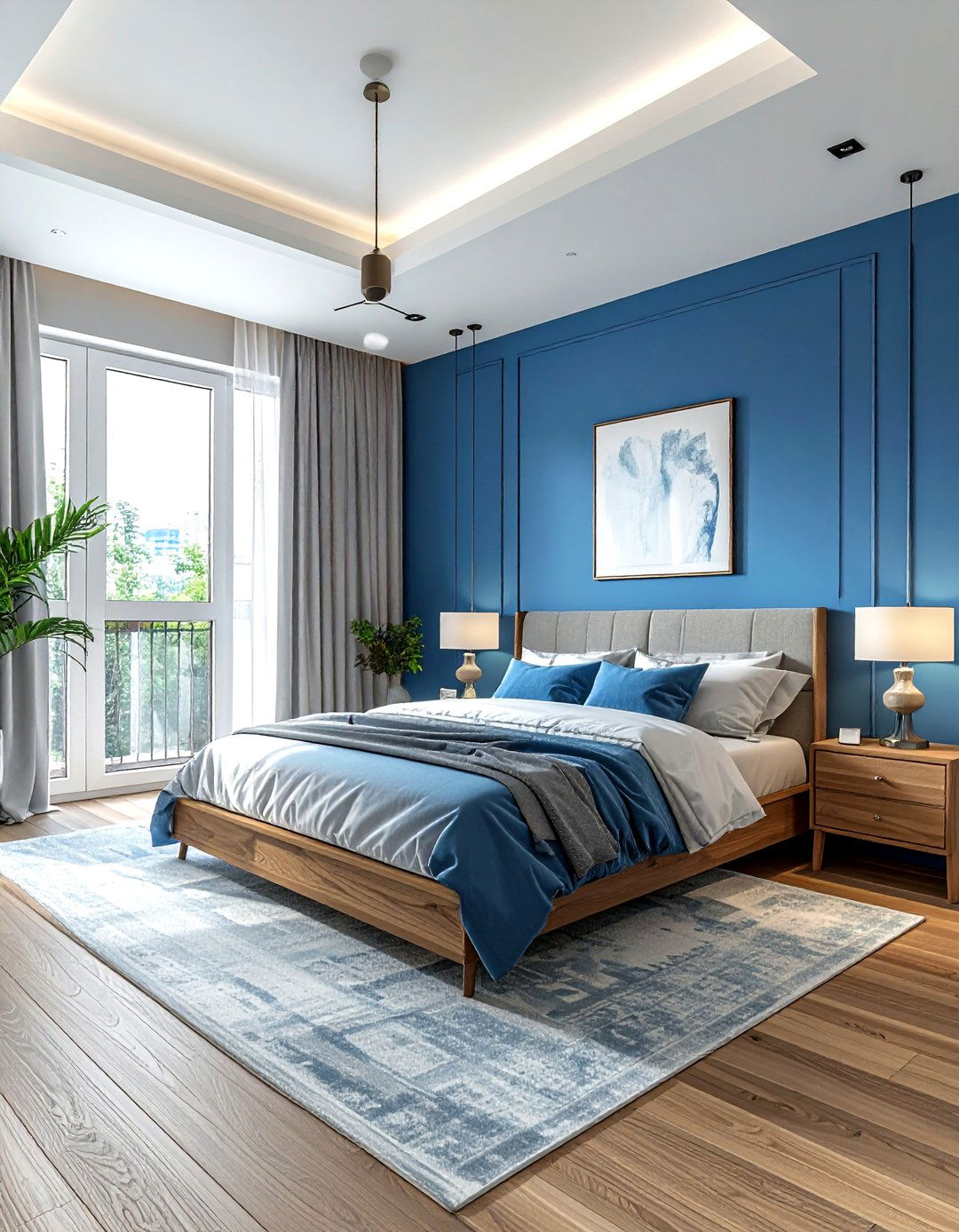 Cerulean Blue Bedroom - 30 blue bedroom ideas