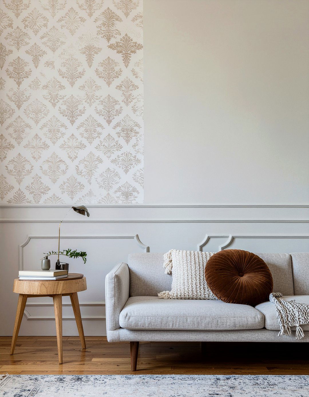 Chair Rail Molding - 30 living room trim work ideas