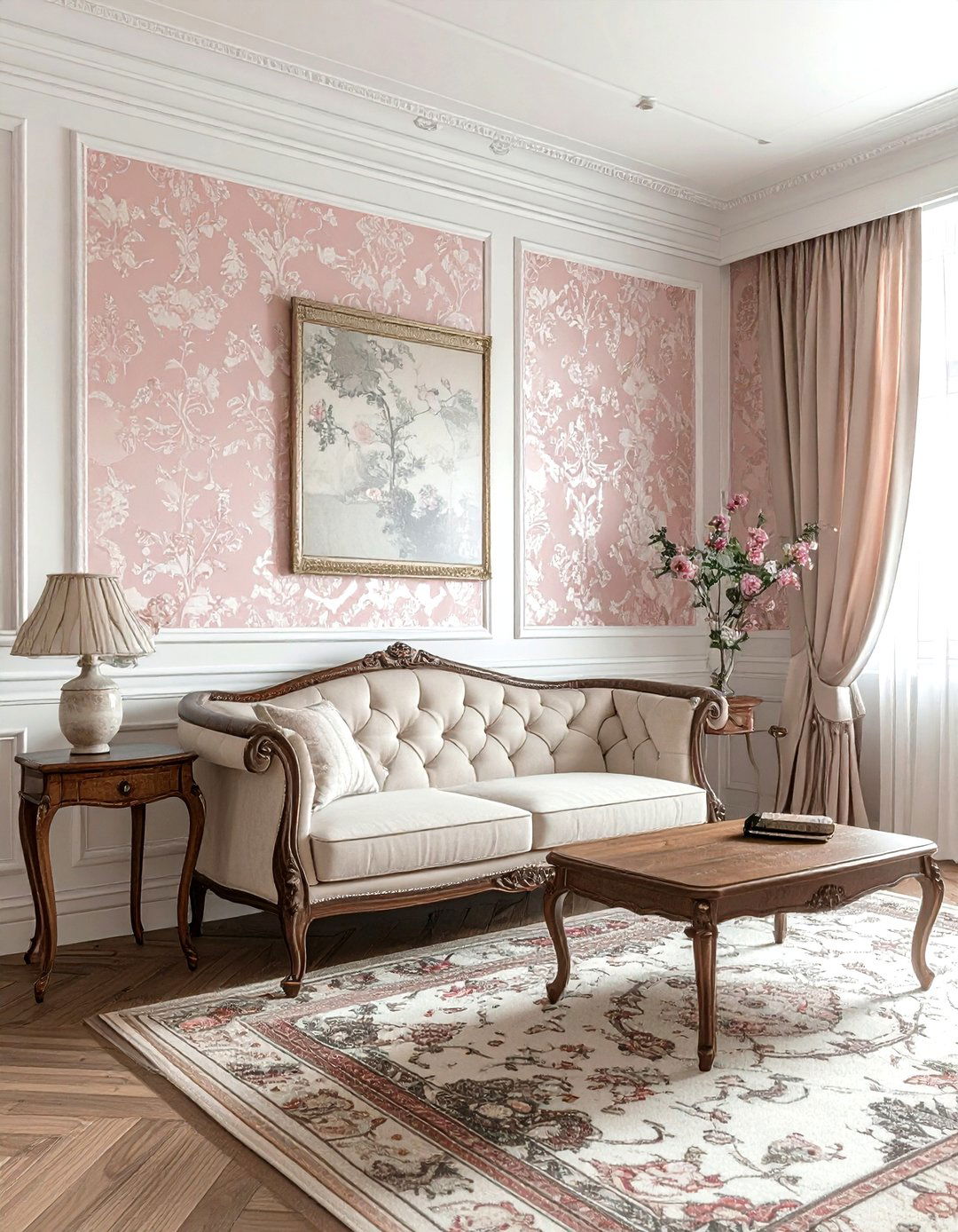 Chair rail - 30 living room molding ideas