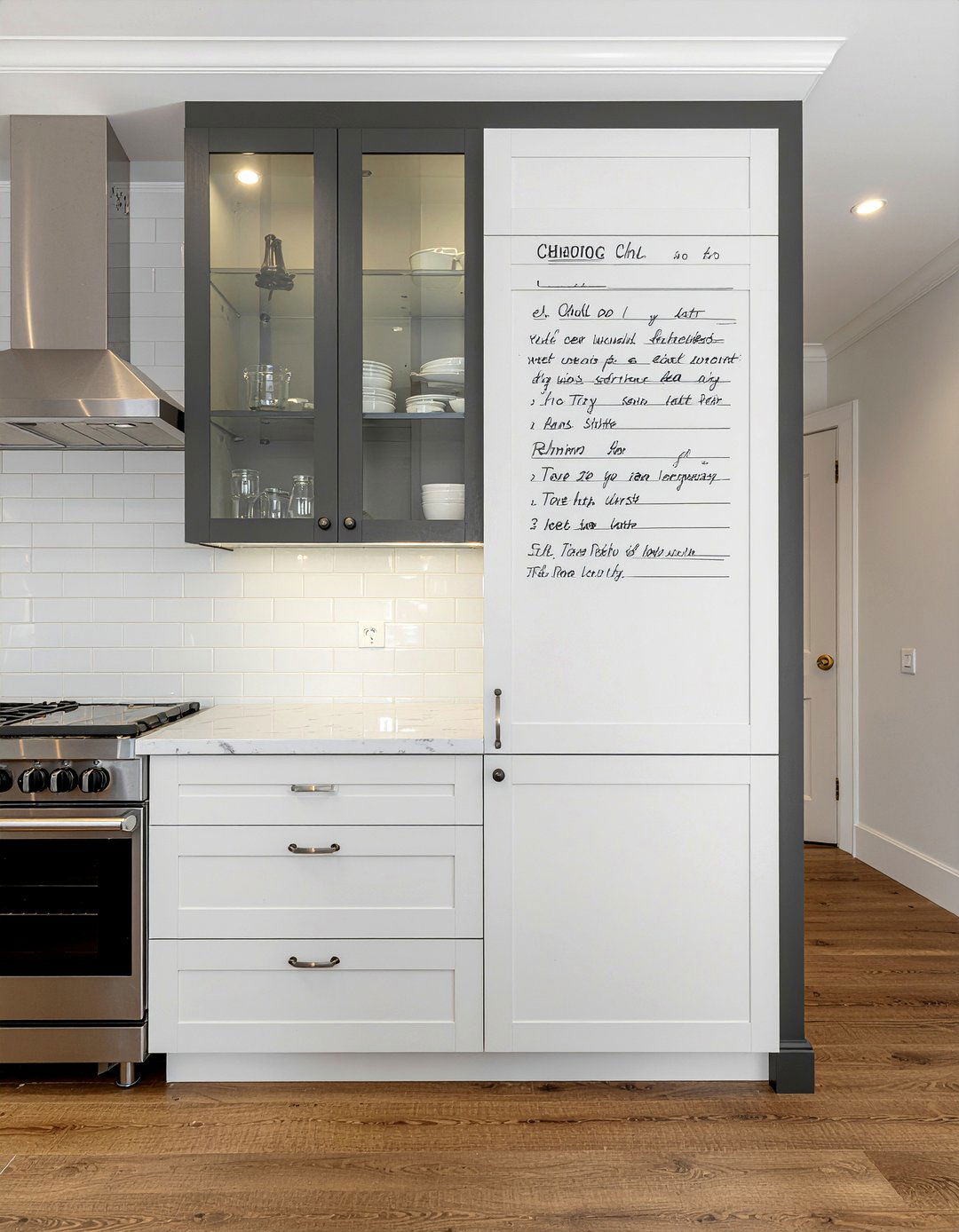 Chalk Paint Cabinet - 30 kitchen command center ideas