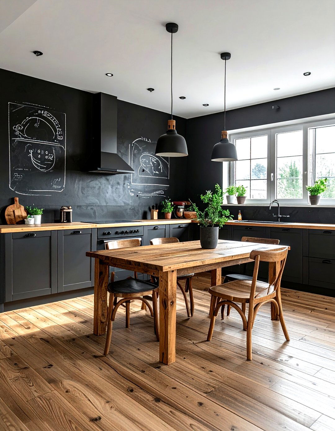 Chalkboard Accent Wall - 30 kitchen chalkboard ideas