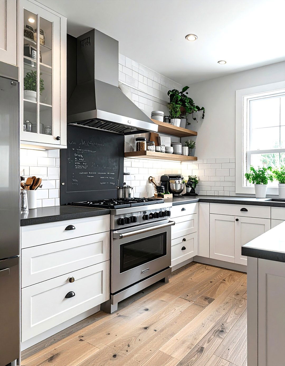 Chalkboard Backsplash - 30 kitchen chalkboard ideas