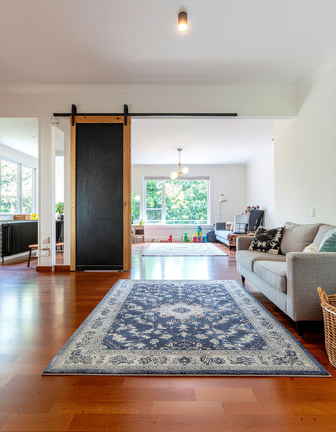 Chalkboard Barn Door - 30 living room barn doors
