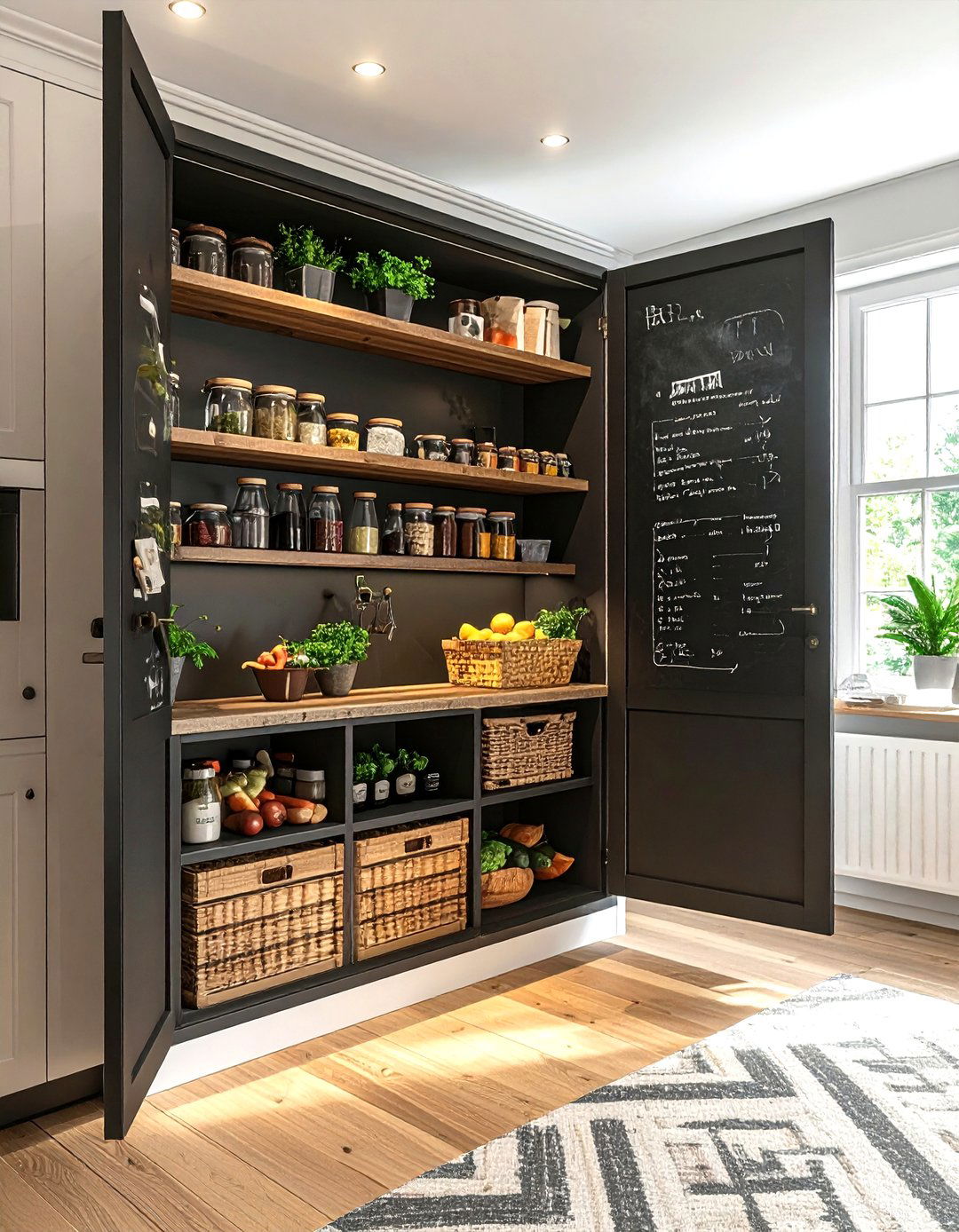 Chalkboard Cabinet Interior - 30 kitchen chalkboard ideas