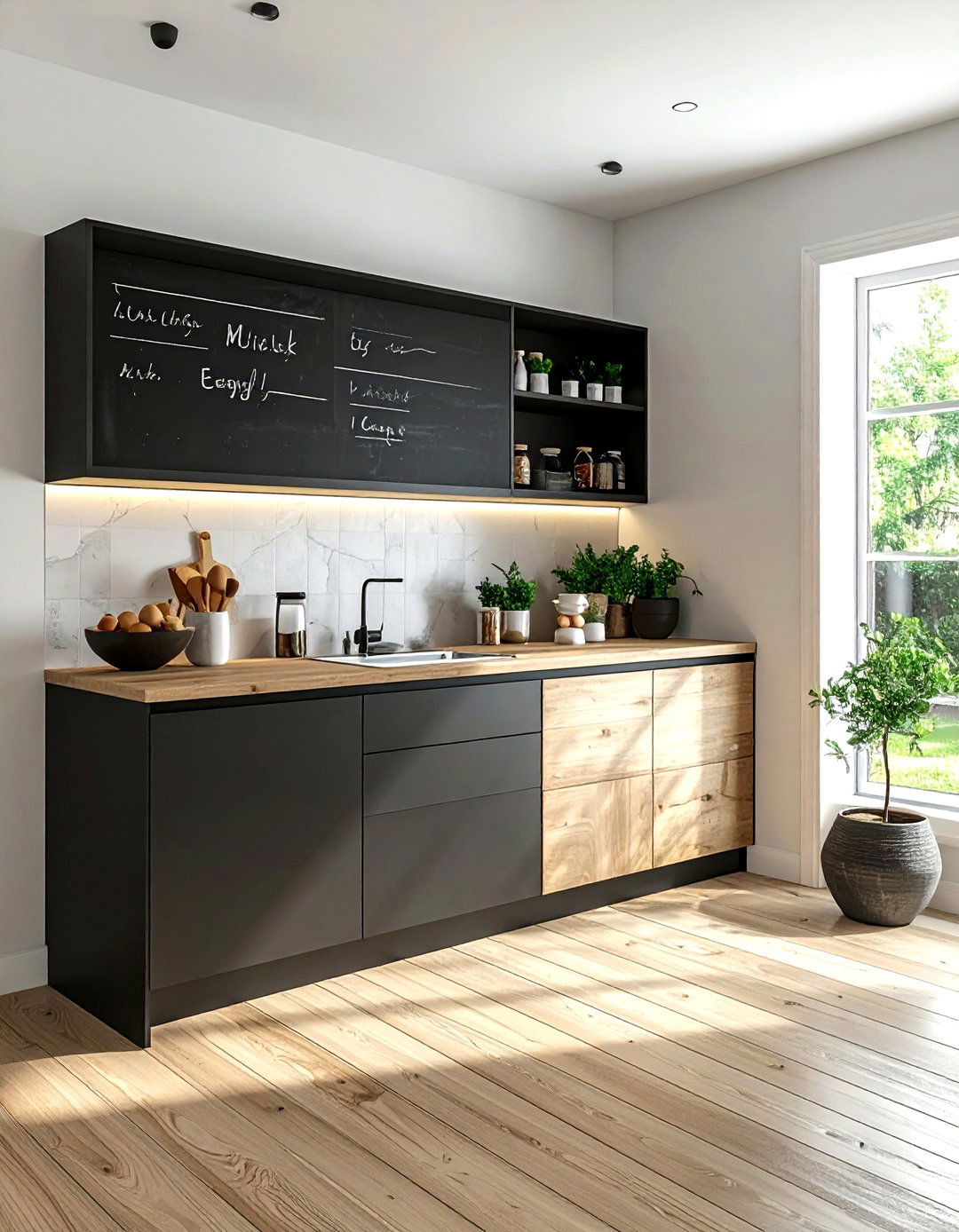 Chalkboard Grocery List - 30 kitchen chalkboard ideas