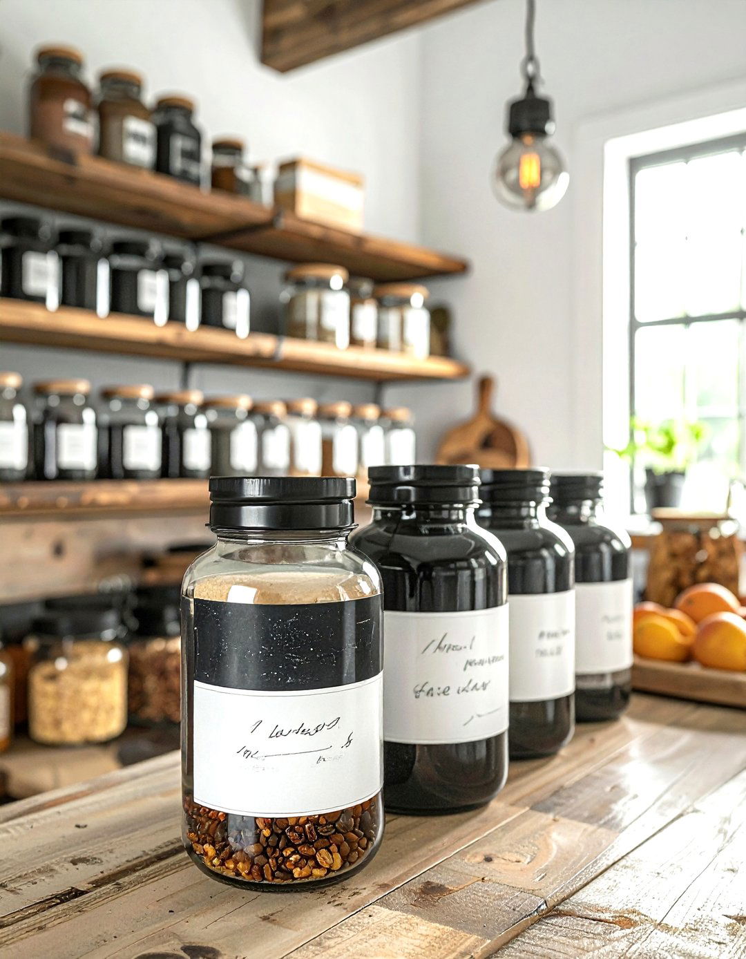 Chalkboard Label Jars - 30 kitchen jar ideas