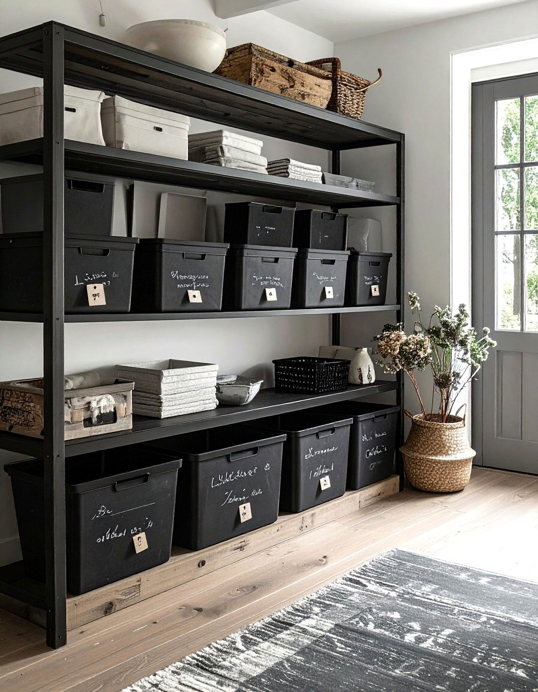 Chalkboard Label System - 30 dining room closet organization