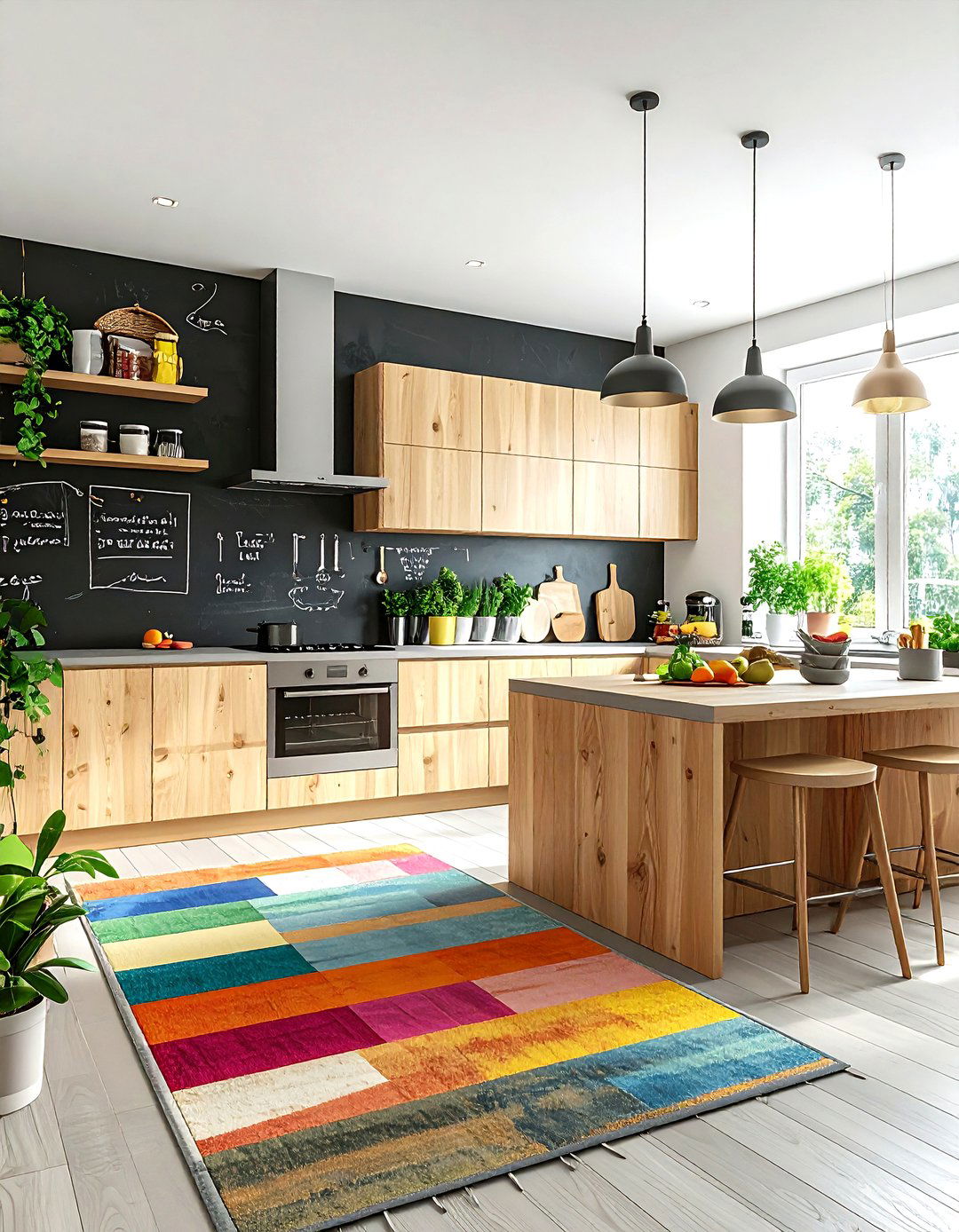 Chalkboard Paint Wall - 30 cheap kitchen ideas