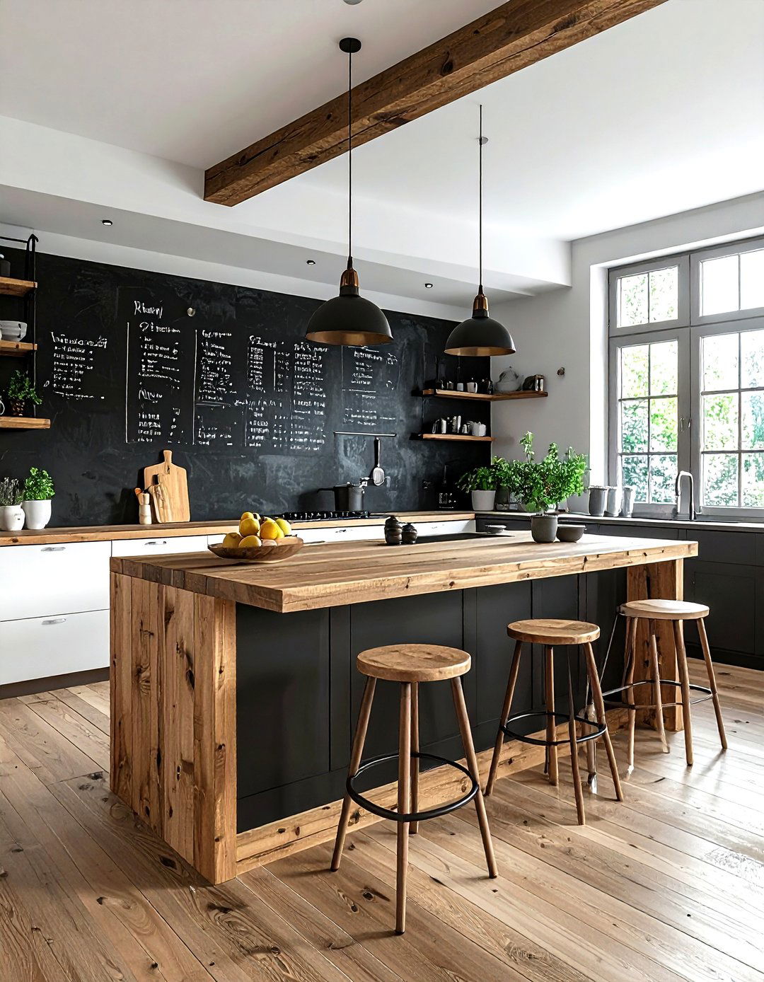 Chalkboard Paint Wall - 30 cheap decor ideas