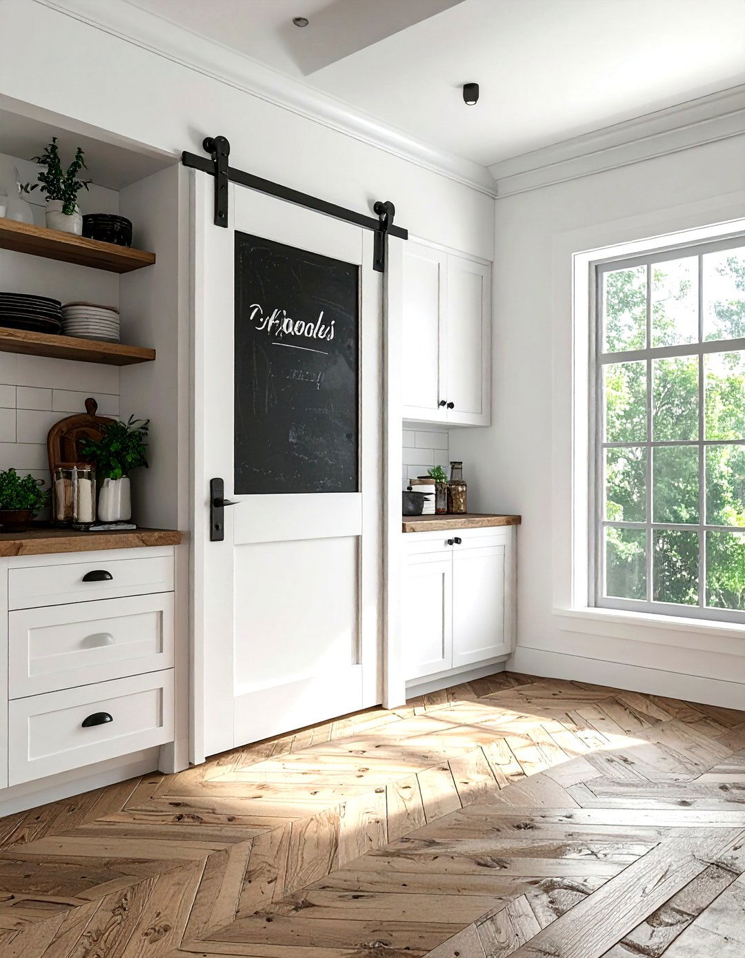 Chalkboard Pantry Door - 30 kitchen chalkboard ideas