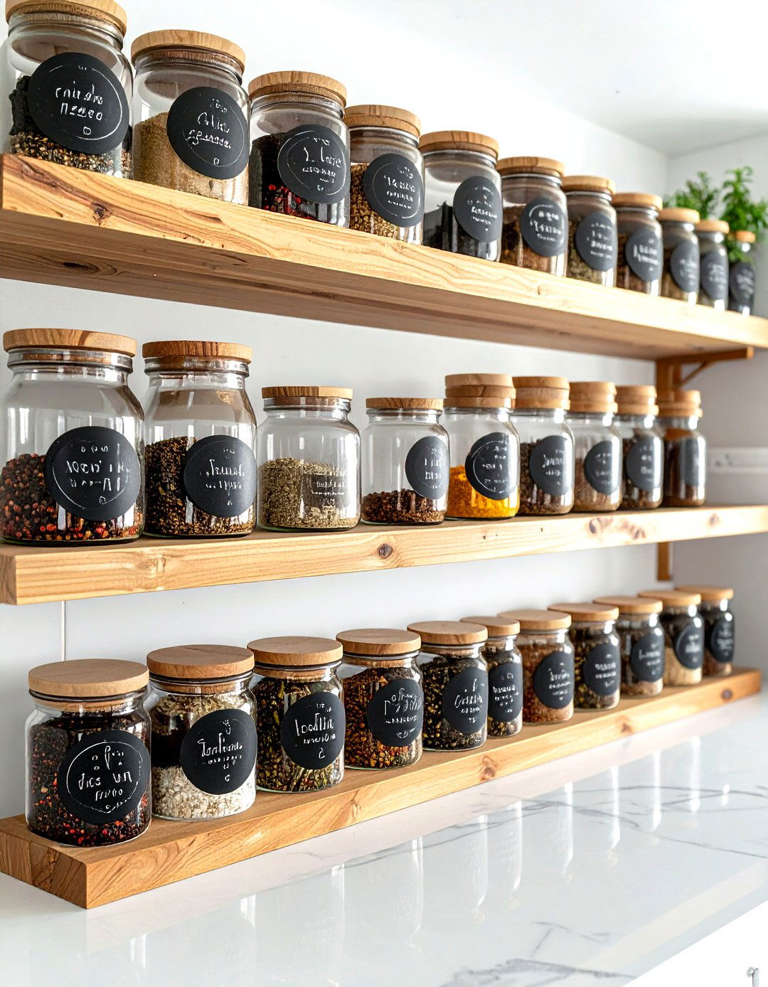 Chalkboard Spice Jar - 30 kitchen chalkboard ideas