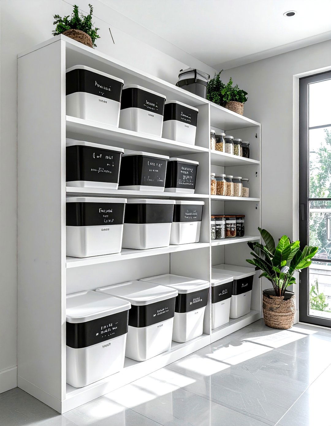 Chalkboard Storage Bin - 30 kitchen chalkboard ideas