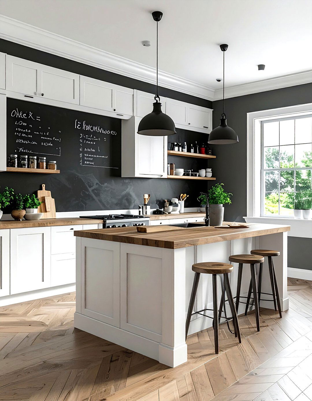 Chalkboard Wall - 30 kitchen wall decor ideas