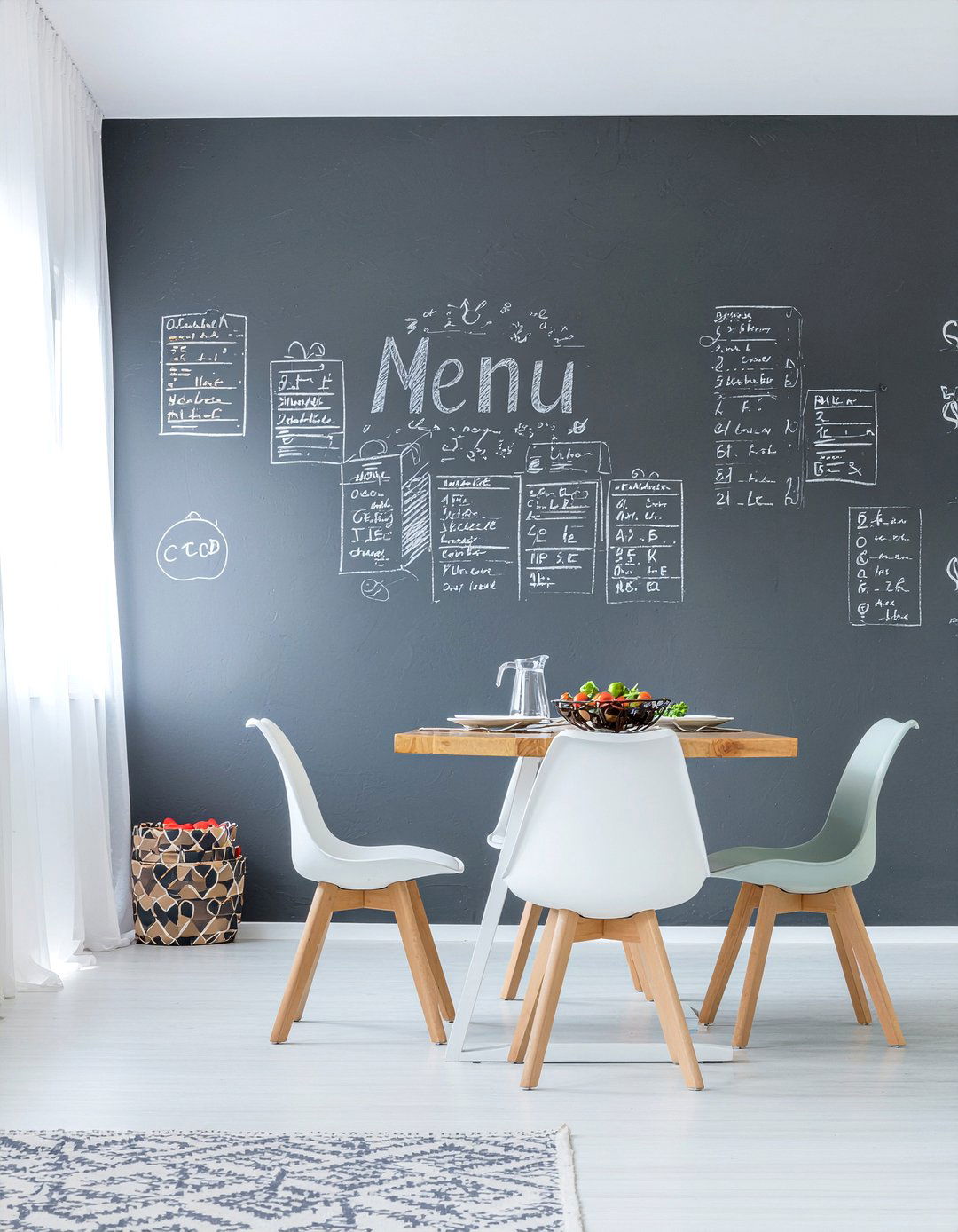 Chalkboard Wall - 30 dining room accent wall ideas