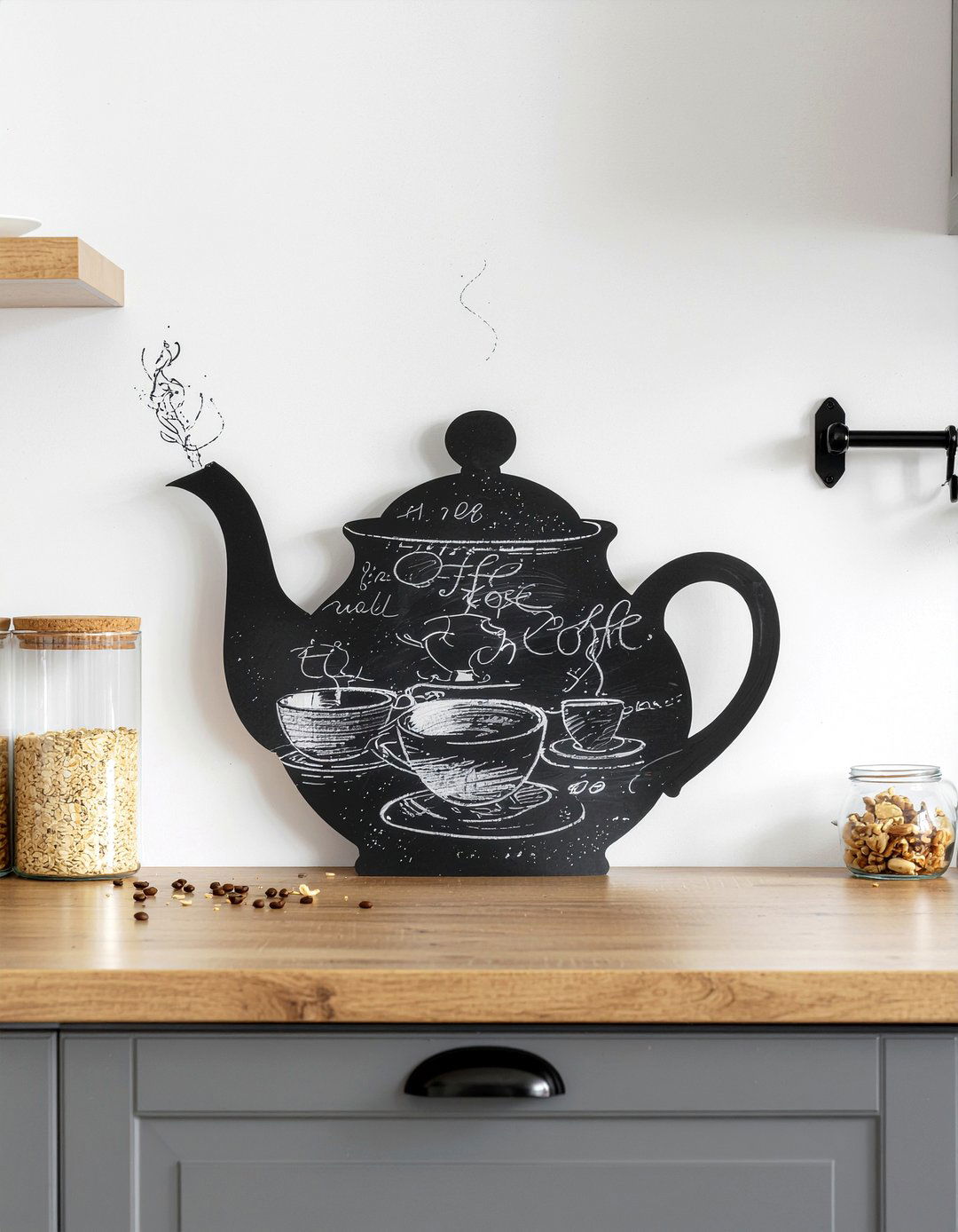 Chalkboard contact paper - 30 kitchen message board ideas