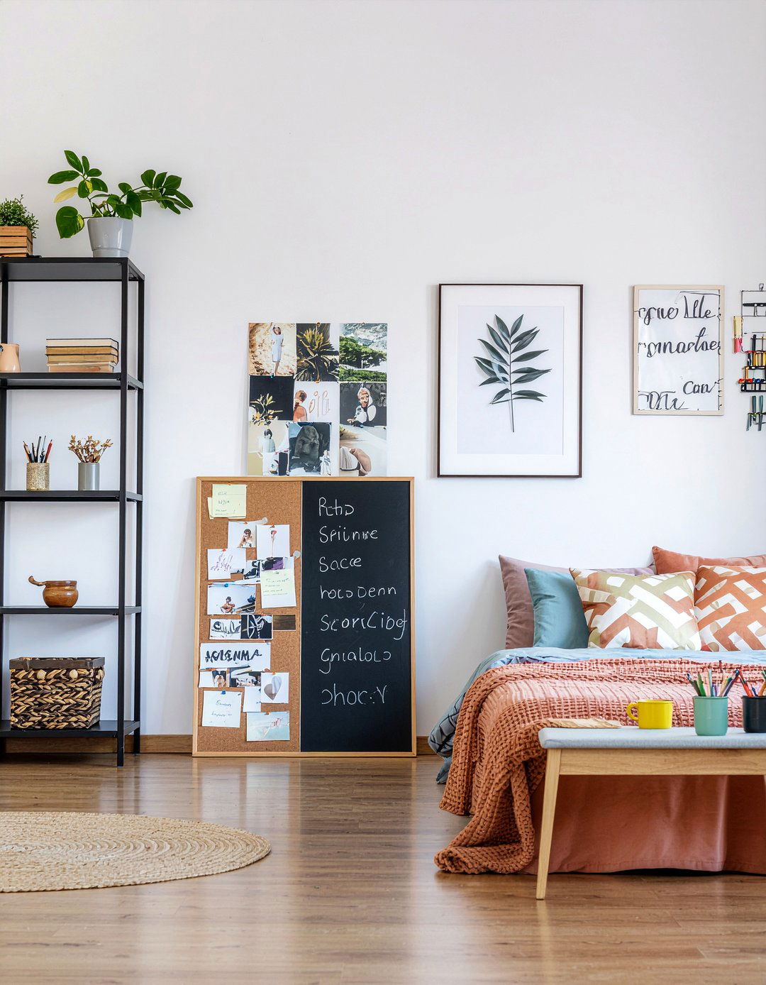 Chalkboard cork combo - 30 bedroom bulletin boards