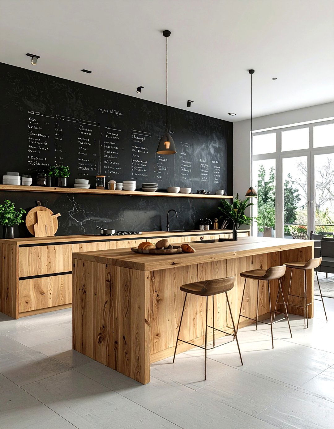 Chalkboard wall - 30 statement wall ideas