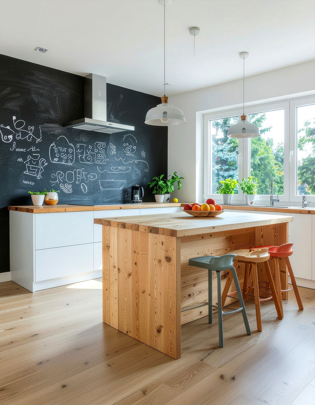 Chalkboard wall - 30 feature wall ideas