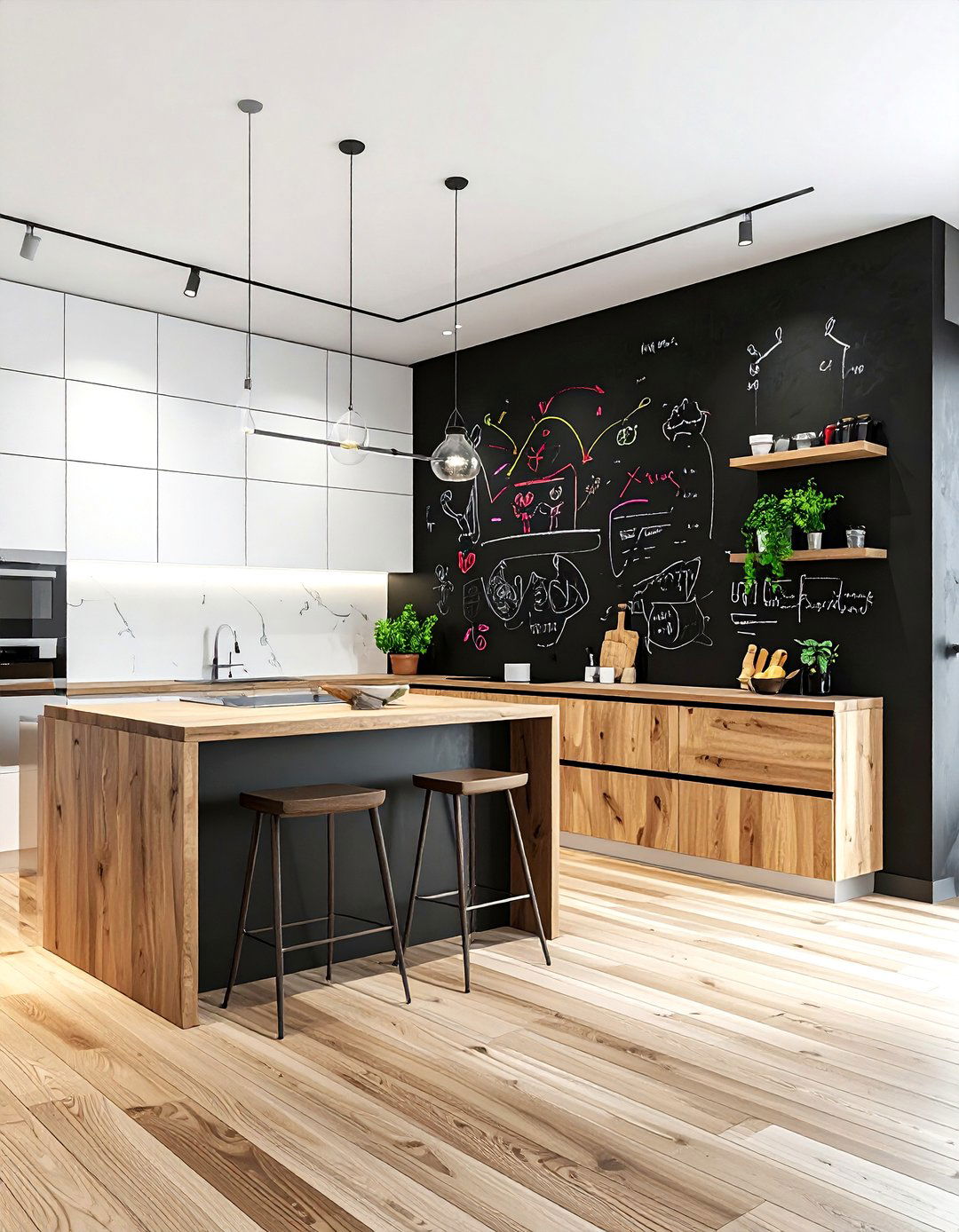 Chalkboard wall - 30 kid-friendly decor ideas