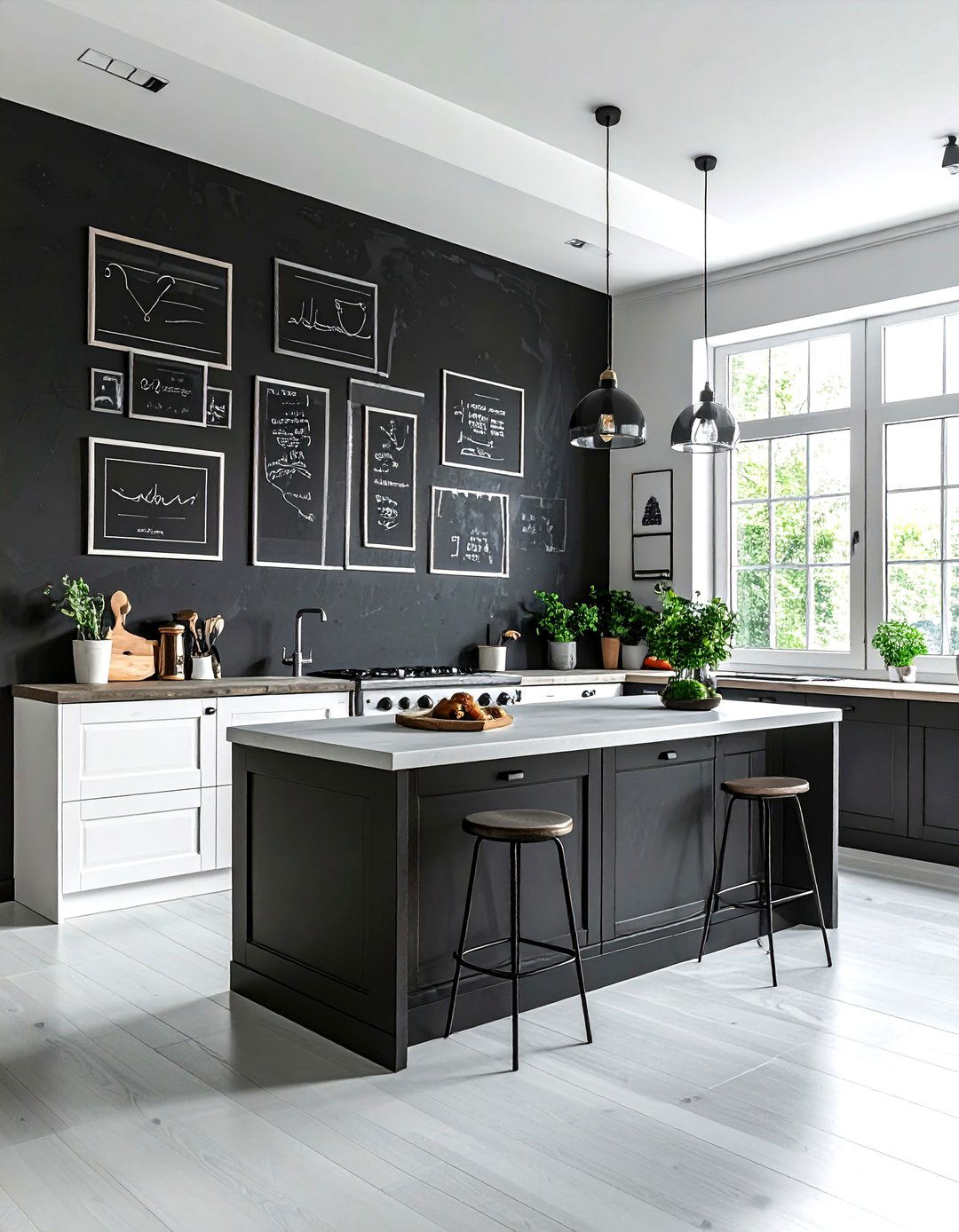 Chalkboard wall art - 30 memory display ideas