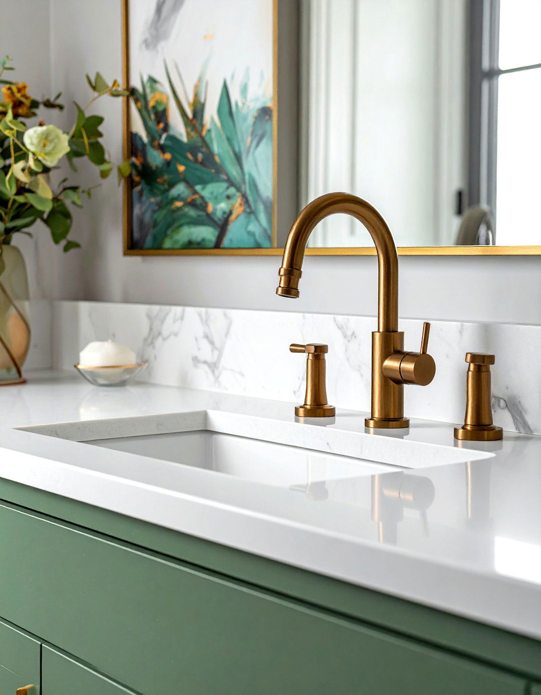 Champagne Bronze Bathroom Faucet - 30 centerset faucet ideas