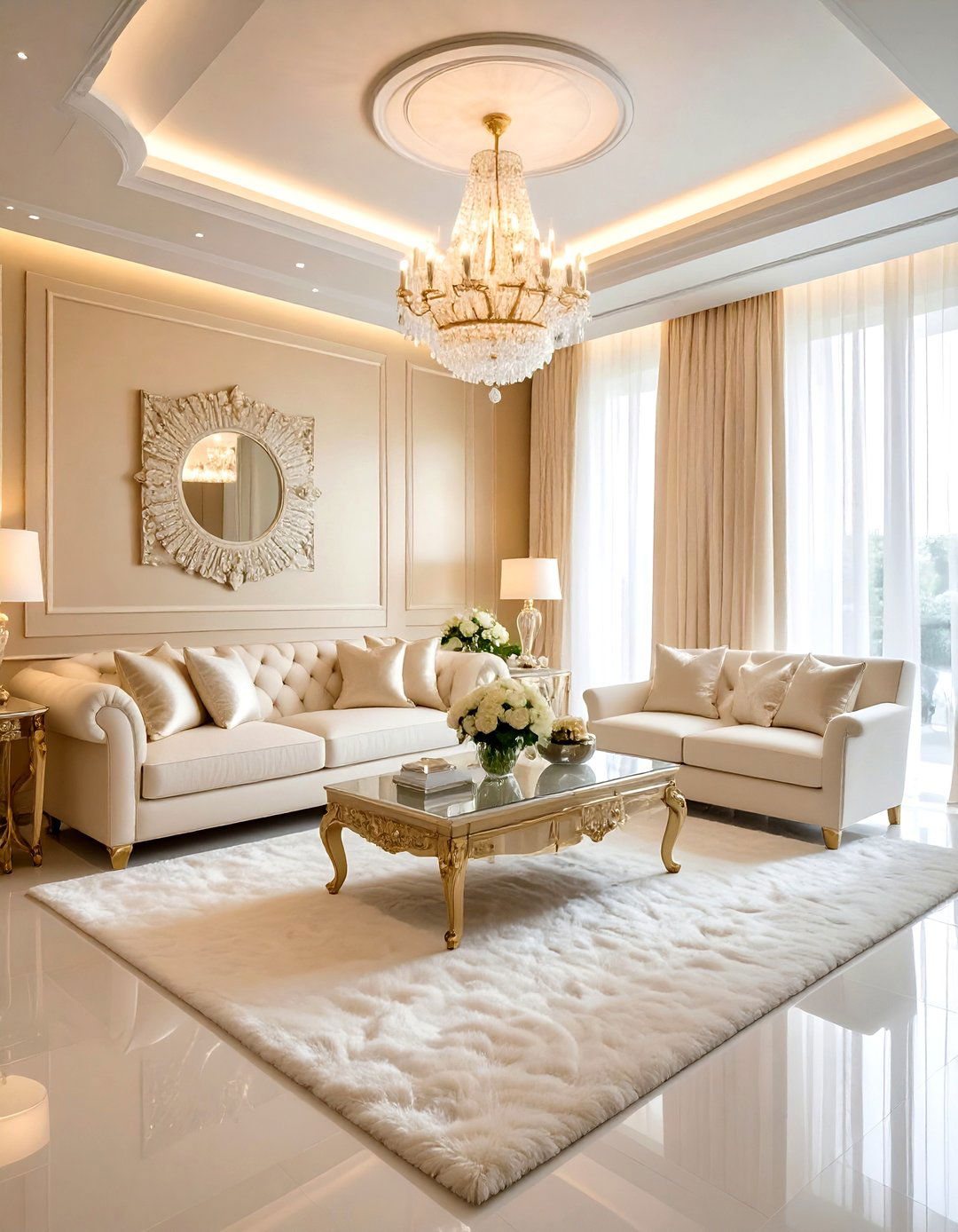 Champagne and pearl - 30 color scheme ideas