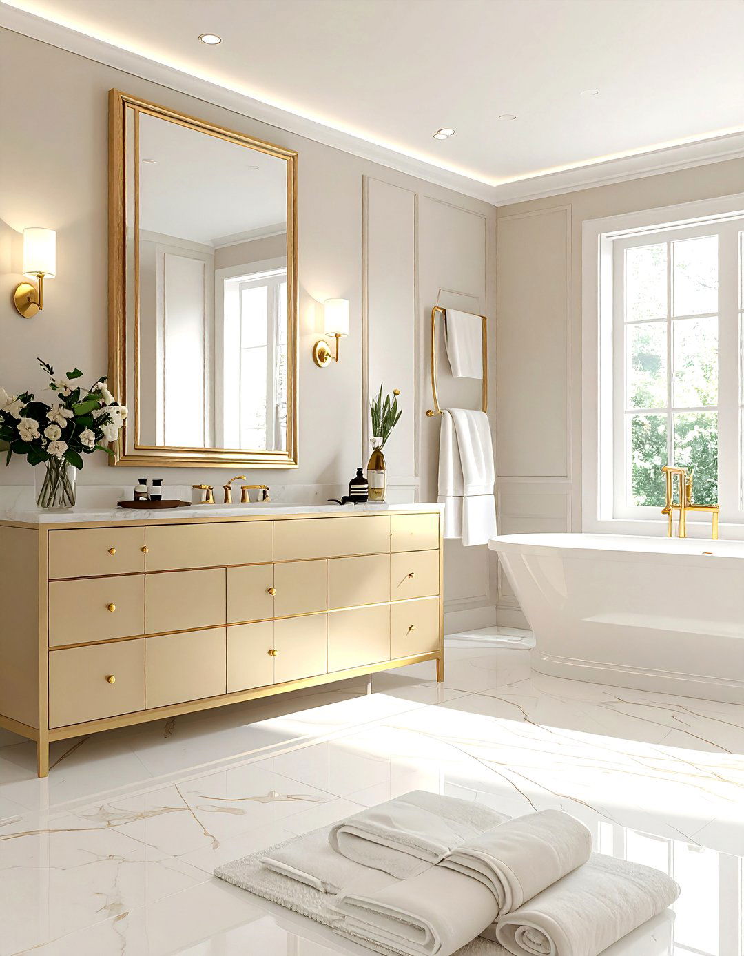 Champagne bathroom paint - 30 bathroom paint color ideas