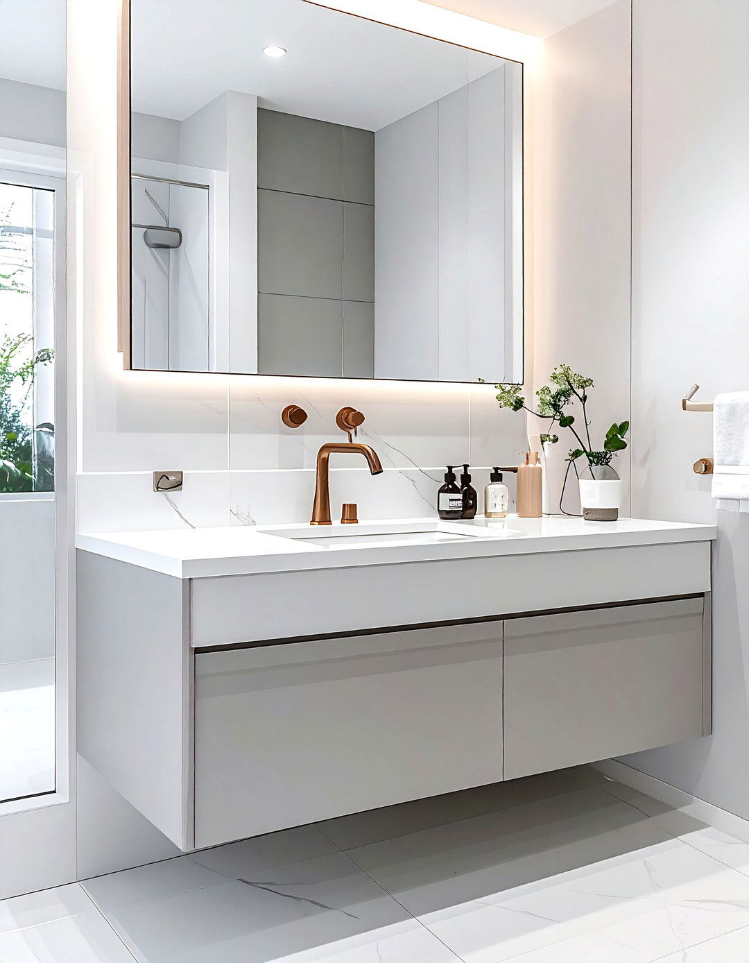 Champagne bronze faucet - 30 widespread faucet ideas