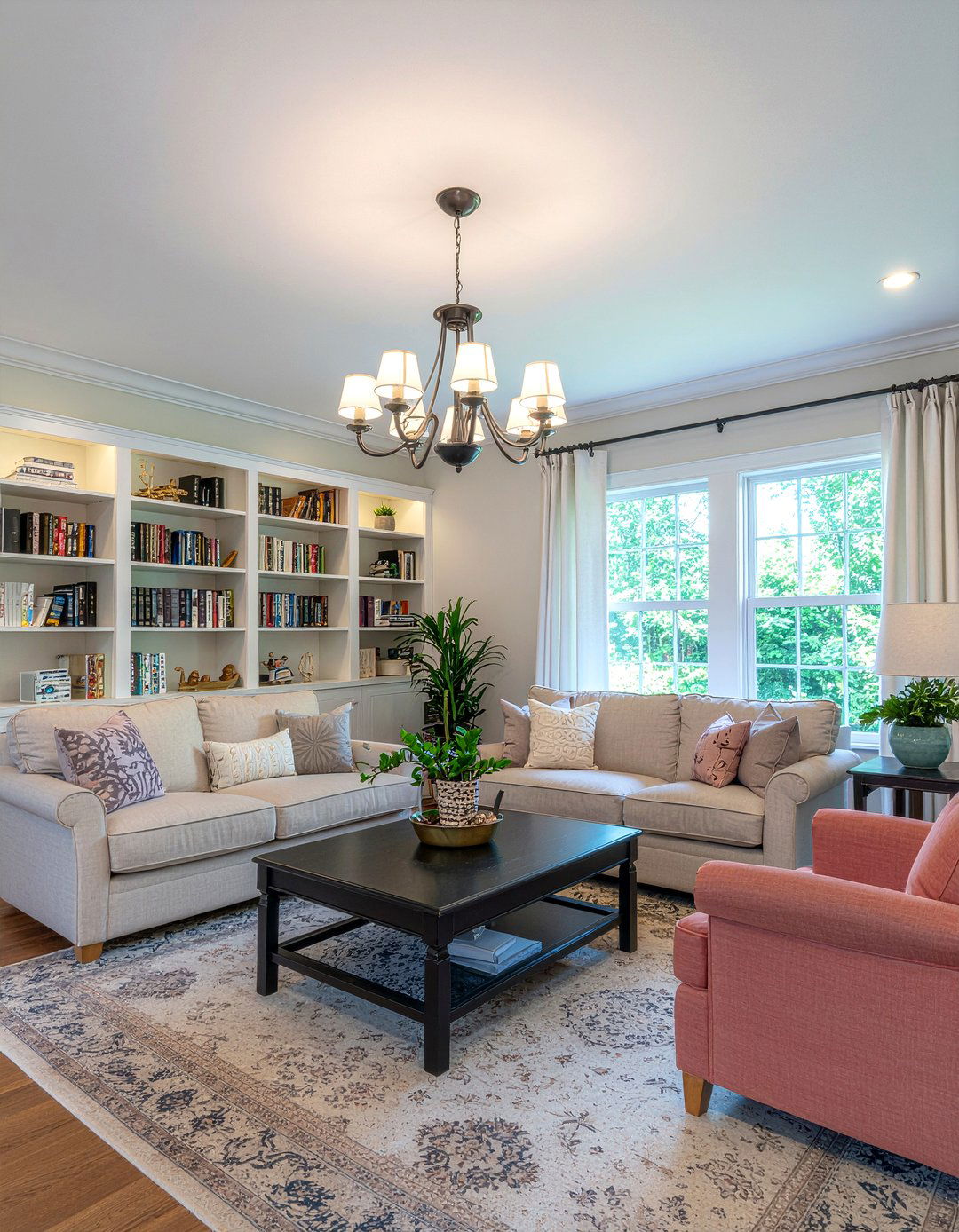 Chandelier For Foot Ceiling Living Room - 30 living room chandelier sizing ideas