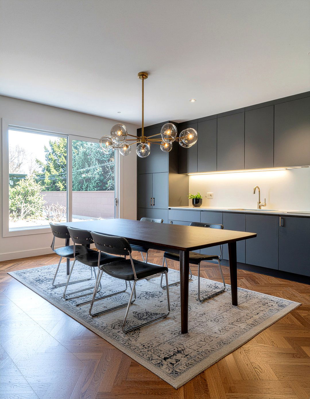 Charcoal And Brass Finishes - 30 charcoal living room ideas