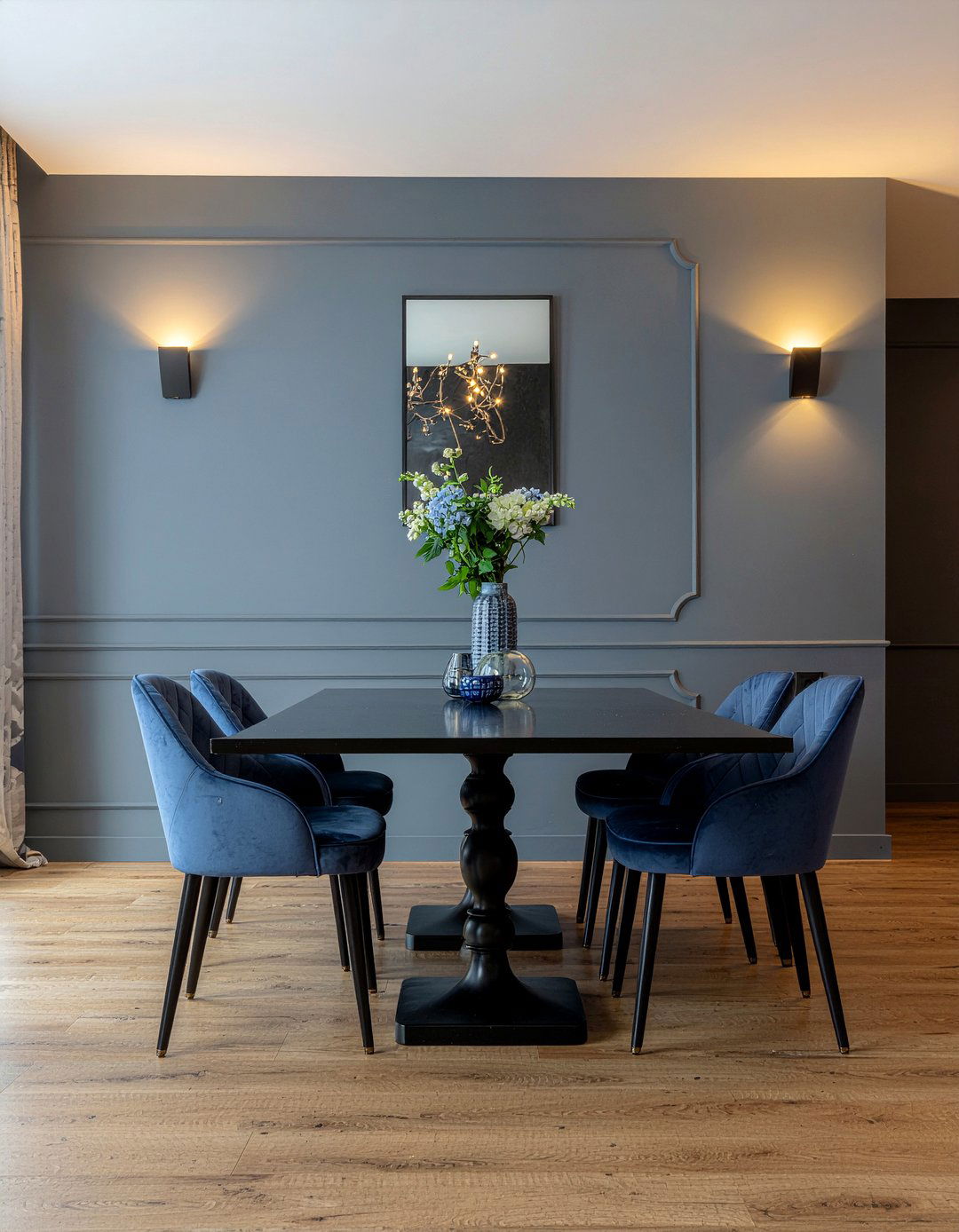 Charcoal And Navy Dining Room - 30 charcoal dining room ideas