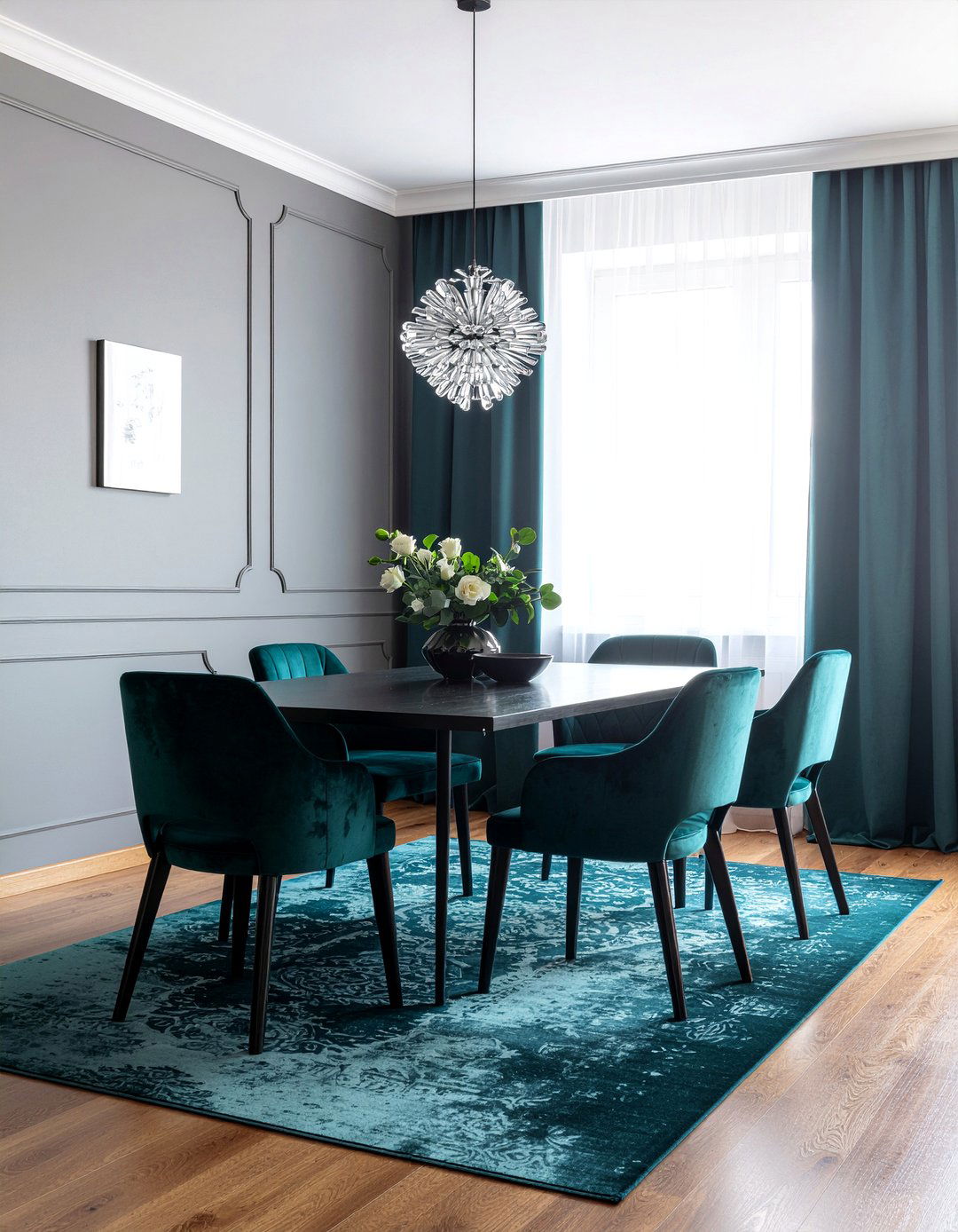 Charcoal And Teal Dining Room - 30 charcoal dining room ideas