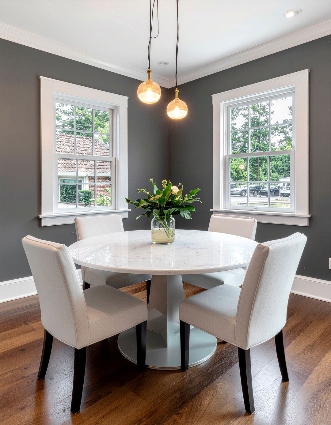Charcoal And White Dining Room - 30 charcoal dining room ideas