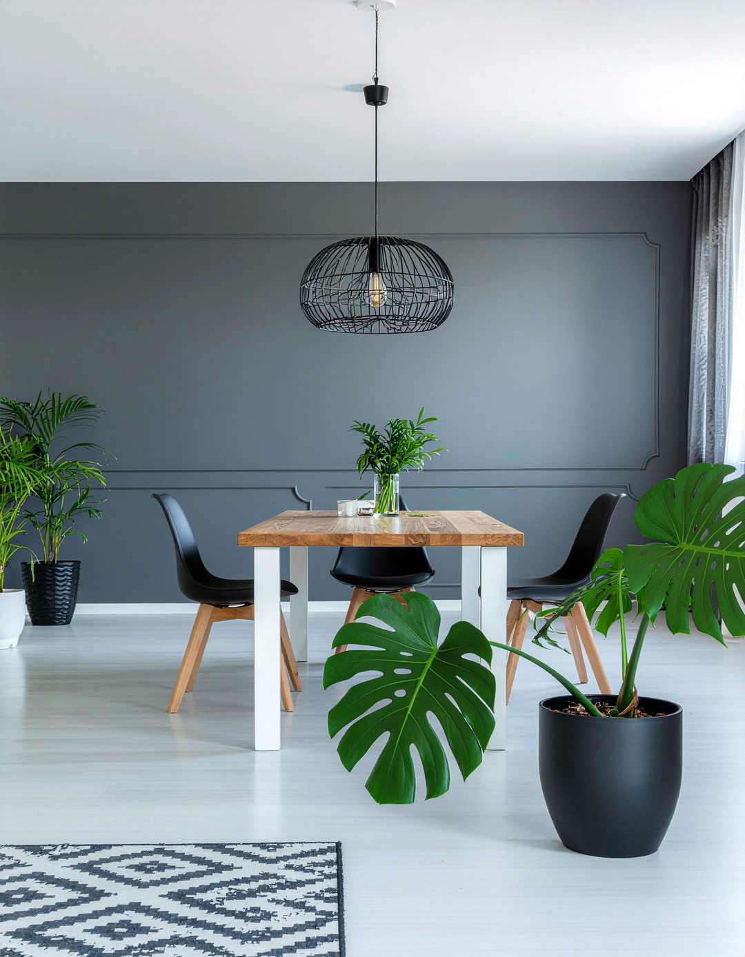 Charcoal Dining Room Indoor Plants - 30 charcoal dining room ideas