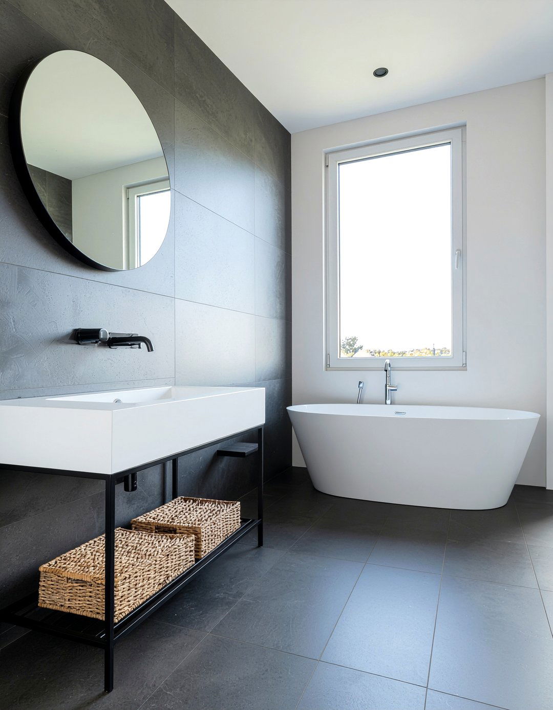 Charcoal Gray Bathroom - 30 bathroom color ideas